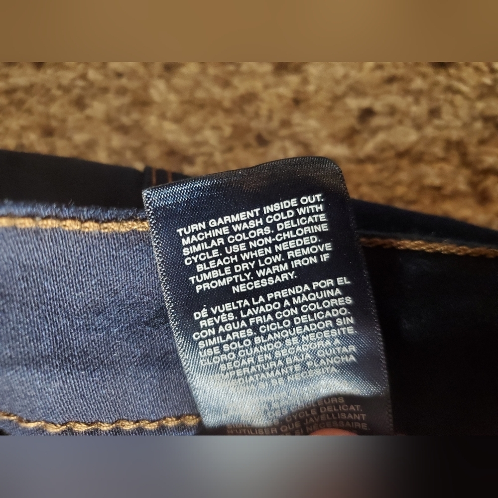 Curve Appeal Dark Wash High-Rise Essential Skinny Jeans Women's Size 14/32 NWOT - Picture 11 of 16